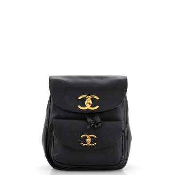 Vintage CC Pocket Backpack Caviar Small