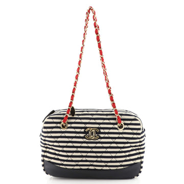 Chanel Coco Sailor Camera Bag Quilted Jersey and Lambskin Medium