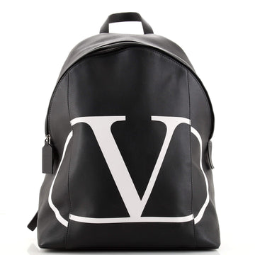 Valentino VLogo Backpack Printed Leather Large