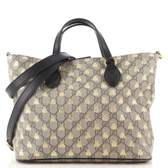 Gucci Convertible Soft Tote Printed GG Coated Canvas Small