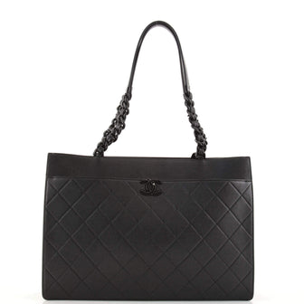 Chanel My Everything Tote Quilted Caviar Large