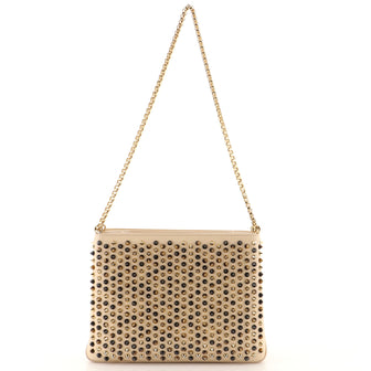 Christian Louboutin Triloubi Chain Bag Spiked Leather Large