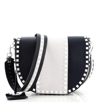 Valentino Free Rockstud Saddle Crossbody Bag Leather Medium