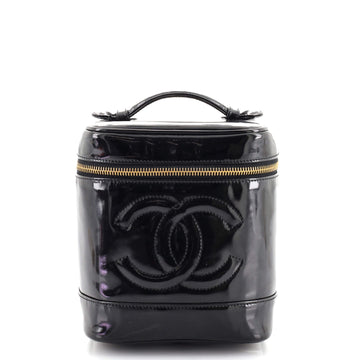 Chanel Vintage Timeless Cosmetic Case Patent Tall