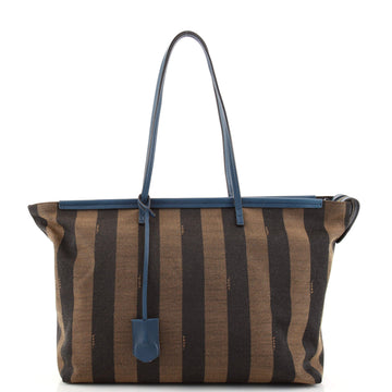 Fendi Pequin Roll Tote Canvas Large
