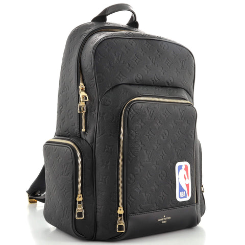 Louis Vuitton LV x NBA Backpack Printed Monogram Embossed Leather Black ...