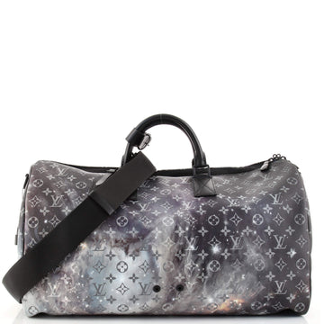 Louis Vuitton Keepall Bandouliere Bag Limited Edition Monogram Galaxy Canvas 50