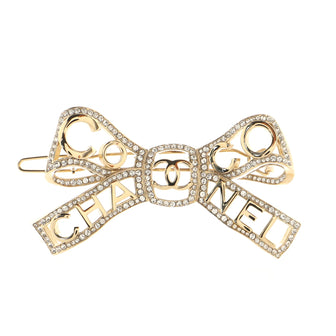 Chanel Bow-tiful Hair Clip Metal with Crystal