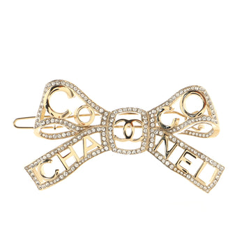Chanel Bow-tiful Hair Clip Metal with Crystal