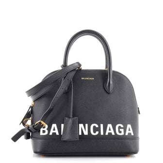 Balenciaga Logo Ville Bag Leather Small