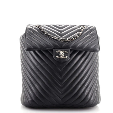 Chanel Urban Spirit Backpack Chevron Lambskin Large
