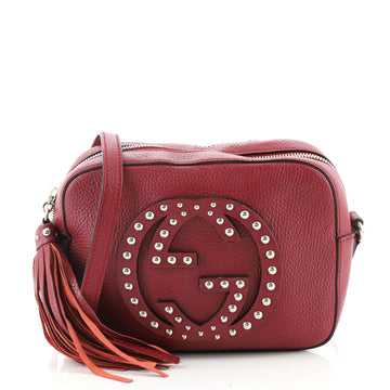 Gucci Soho Disco Crossbody Bag Studded Leather Small