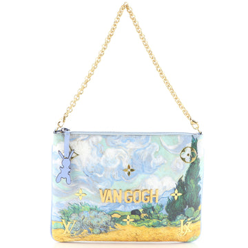 Louis Vuitton Pochette Clutch Limited Edition Jeff Koons Van Gogh Print Canvas