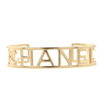Chanel Logo Cuff Bracelet Metal