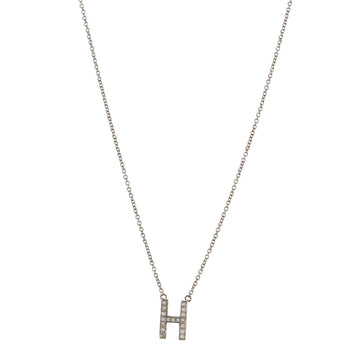 Tiffany & Co. Tiffany Letters Pendant Necklace Platinum and Diamonds Mini