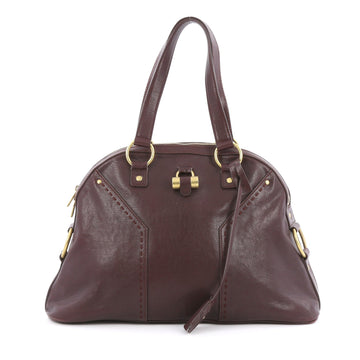 Saint Laurent Muse Shoulder Bag Leather Large red