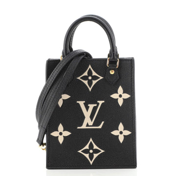 Louis Vuitton Petit Sac Plat Bag Bicolor Monogram Empreinte Giant