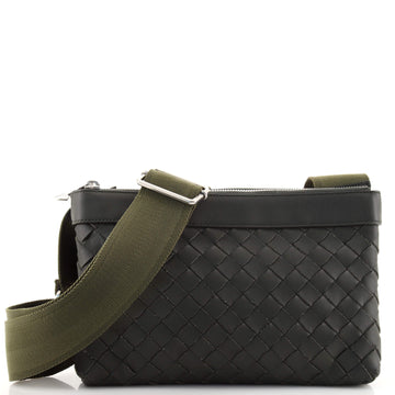 Bottega Veneta Hidrology Double Clutch Bag Intrecciato Nappa