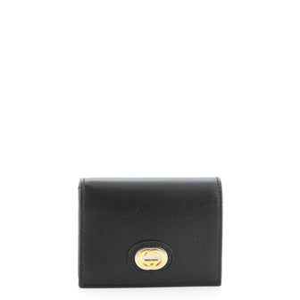 Gucci Marina Flap Card Case Leather
