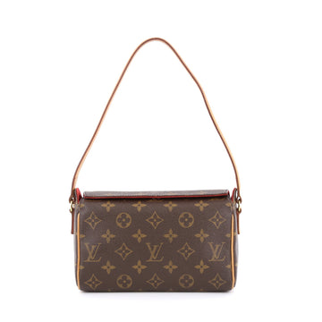 Louis Vuitton Recital Handbag Monogram Canvas Brown