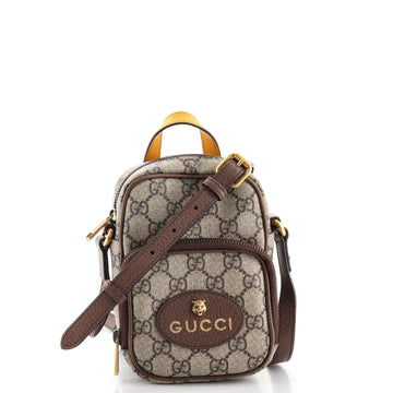 Gucci Neo Vintage Top Handle Crossbody Bag GG Coated Canvas Mini