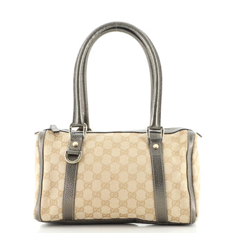 Gucci Abbey Boston Bag GG Canvas Small