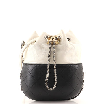 Chanel Gabrielle Drawstring Bag Quilted Calfskin Small