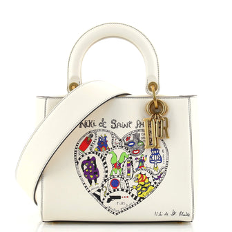 Christian Dior Lady Dior Bag Limited Edition Niki de Saint Phalle Embroidered Leather Medium