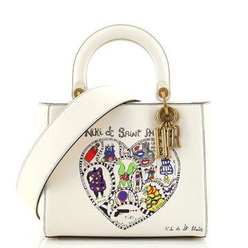 Christian Dior Lady Dior Bag Limited Edition Niki de Saint Phalle Embroidered Leather Medium