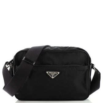 Prada Front Pocket Messenger Bag Tessuto Small