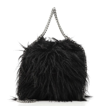 Stella McCartney Falabella Fold Over Crossbody Bag Faux Fur Mini