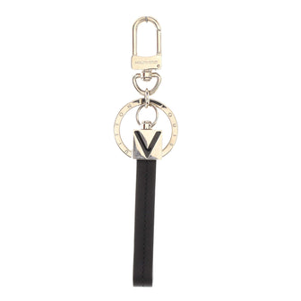 Louis Vuitton V Dragonne Bag Charm and Key Holder Metal with Leather