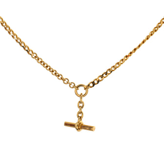 Bottega Veneta T-Bar Chain Necklace Sterling Silver