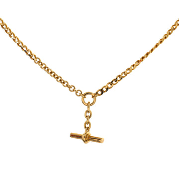 Bottega Veneta T-Bar Chain Necklace Sterling Silver