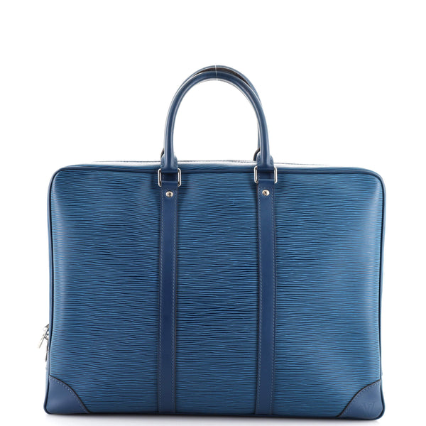 Louis Vuitton, Bags, Louis Vuitton Briefcase In Blue Epi Leather