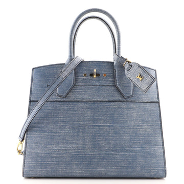 Louis Vuitton City Steamer Handbag Epi Leather MM