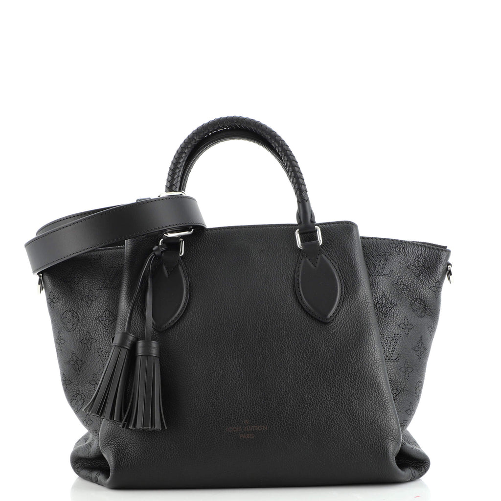 Louis Vuitton Haumea Handbag Mahina Leather Black 145429215