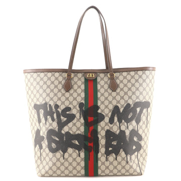 Balenciaga x Gucci The Hacker Project Tote Graffiti BB Coated Canvas Large