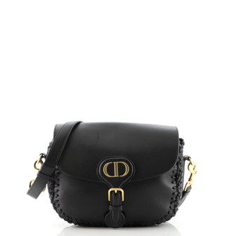 Christian Dior Bobby Flap Bag Whipstitch Leather Medium