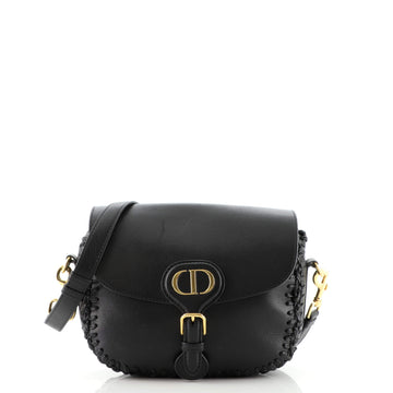 Christian Dior Bobby Flap Bag Whipstitch Leather Medium