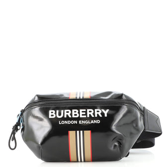 Burberry Sonny Waist Bag Vintage Check Coated Canvas Medium