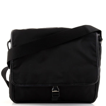 Prada Buckle Messenger Bag Tessuto Medium