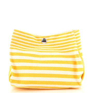 Hermes Cabayadere Pouch Striped Toile