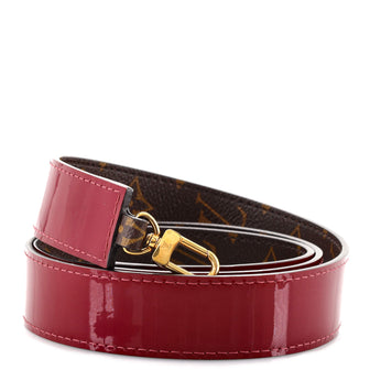 Louis Vuitton Alma Shoulder Strap Vernis with Monogram Canvas
