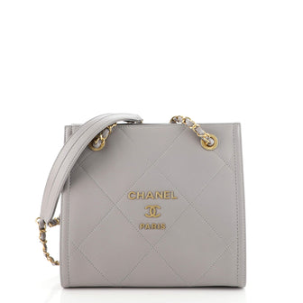 Chanel Shopper Bag Quilted Giant Calfskin Mini
