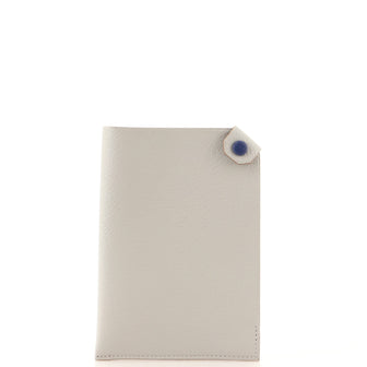 Hermes Bicolor Tarmac Passport Holder Leather