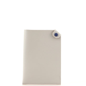 Hermes Bicolor Tarmac Passport Holder Leather