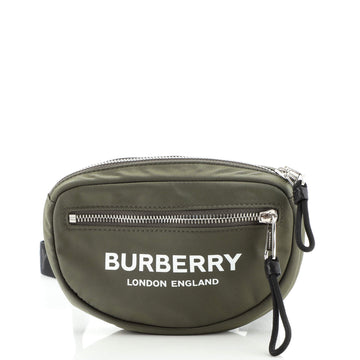 Burberry Logo Cannon Bum Bag Printed Nylon Small