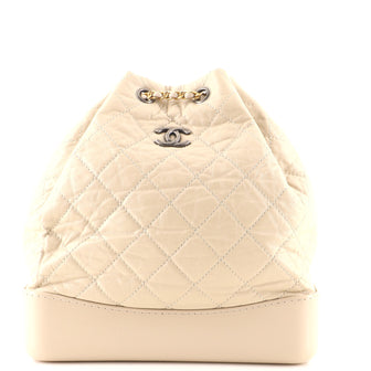 Chanel Gabrielle Backpack Quilted Aged Calfskin Medium