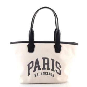 Balenciaga Logo Open Tote Printed Canvas Jumbo